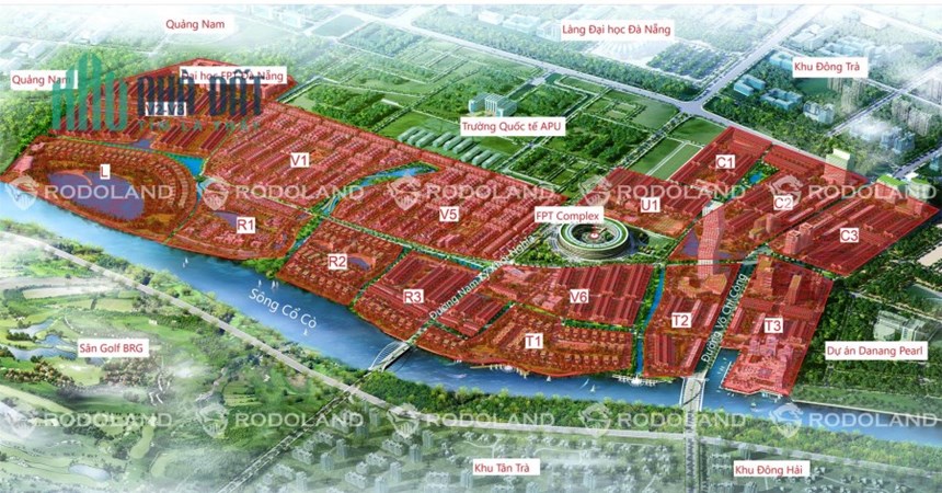 Bán đất 180m2 (7.5mx24m) FPT Đà Nẵng giá rẻ nhất dự án