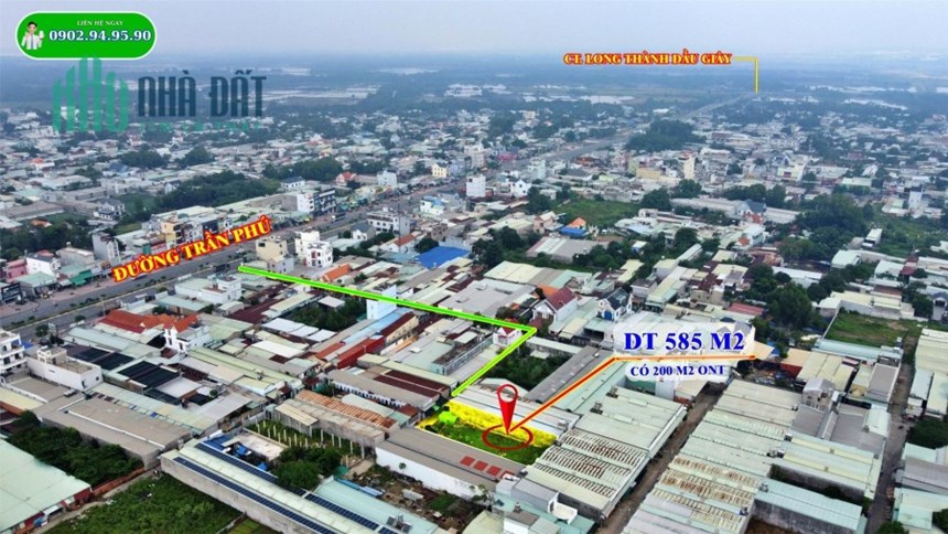 Cần bán thửa đất 585m2 tại xã Phước Thiền Nhơn Trạch - Quận Cam