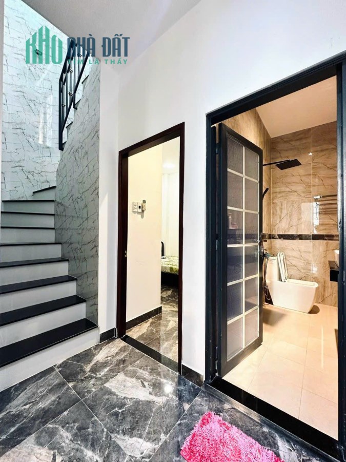 nhà đẹp hết nước chấm,nguyễn văn đậu - 4 tấm - 47m - 4.5 x 17 - 1 trệt 2 lầu 1 sân thượng - giá