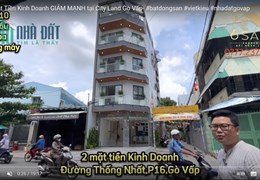 Giảm giá sâu mặt tiền kinh doanh đường Thống Nhất, video chi tiết trong kênh you,tube Bất Động Sản