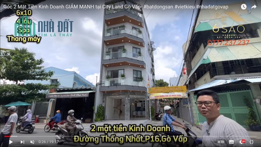 Giảm giá sâu mặt tiền kinh doanh đường Thống Nhất, video chi tiết trong kênh you,tube Bất Động Sản