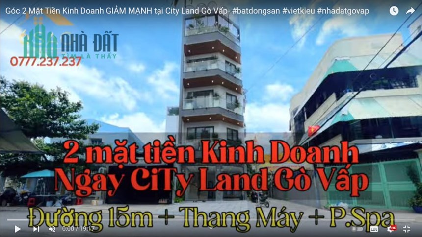 Giảm giá sâu mặt tiền kinh doanh đường Thống Nhất, video chi tiết trong kênh you,tube Bất Động Sản