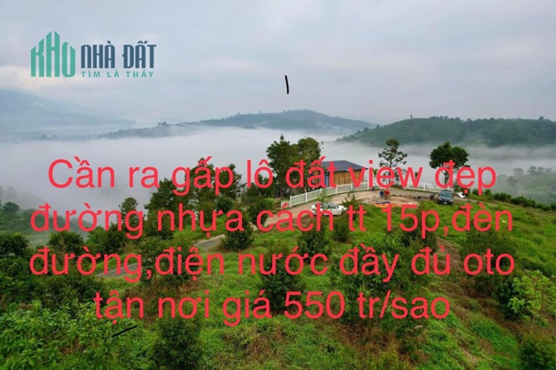 Thế Đất Đường Nhựa Lưng Tựa Núi Mặt Hướng Thủy