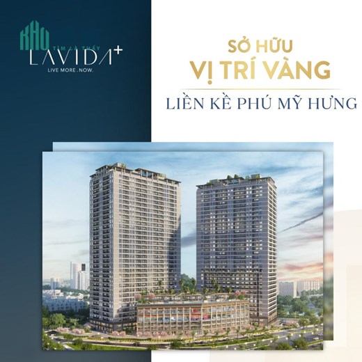 Bán căn 1PN 53m2 giá 4.2 tỷ Tổng giá, nhà có nội thất Lavida Plus Quận 7