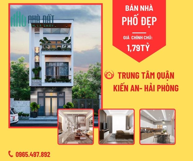 GIÁ CHỈ 1,79 TỶ CÓ NGAY CĂN NHÀ MỚI XÂY 3 TẦNG TRUNG TÂM QUẬN KIẾN AN HP