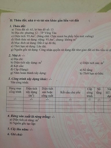 CẦN BÁN GẤP CĂN NHÀ CẤP 4 TẠI PHƯỜNG 12 - TP. VŨNG TÀU