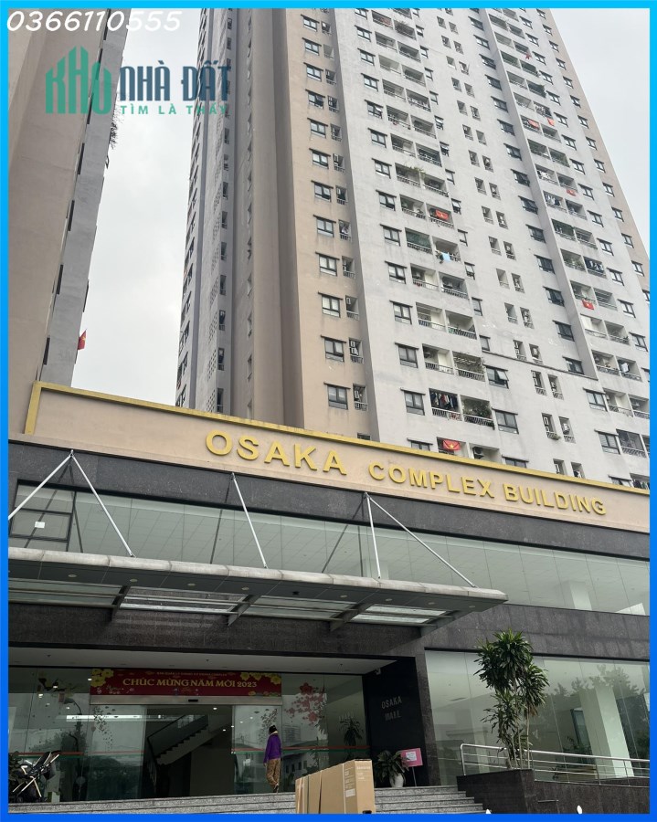 Căn hộ 3PN, 76m2, Osaka Complex, 48 Ngọc Hồi, Giá 2.57 Tỷ