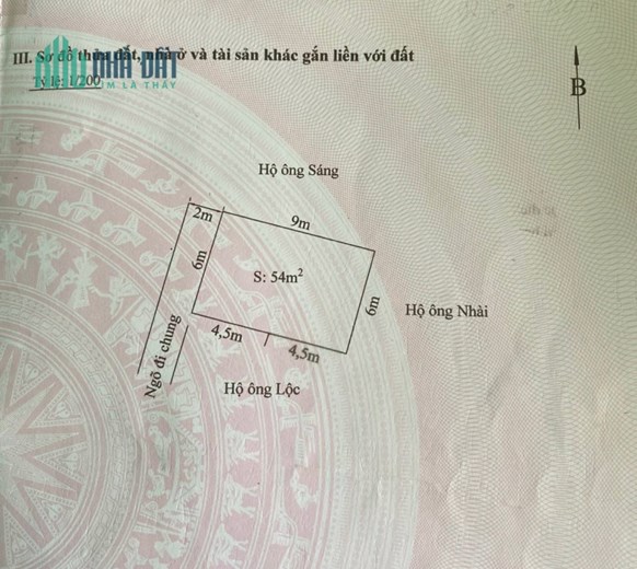 Cần bán gấp lô đất 54m² ngõ 3m tại 312 Cát Linh, Tràng Cát, Hải An.