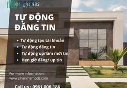 Phần mềm VBDSP ĐĂNG TIN và up tin bất động sản tự động 0961006186
