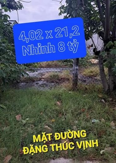 Mặt Tiền Đặng Thúc Vịnh Nhỉnh 8 tỷ Hóc Môn Tp.HCM