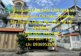 CHÍNH CHỦ CẦN BÁN CĂN NHÀ Vị Trí Đẹp tại phường Tây Thạnh, quận Tân Phú, TPHCM