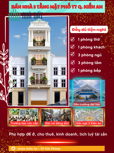 Do không sử dụng đến gia đình cần bán căn nhà mới xây gần ngã 5 Kiến An