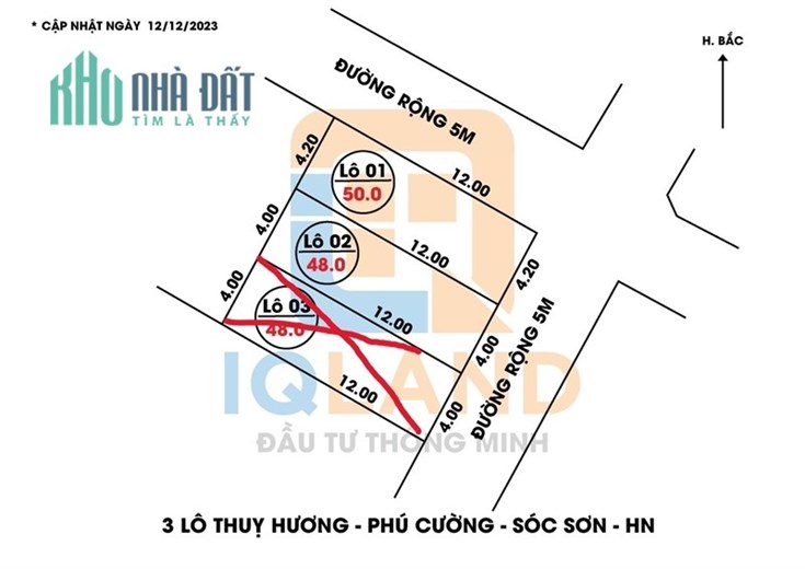 Trục Chính 48m2 tại Thụy Hương- Phú Cường- Sóc Sơn-HN. Đường oto tránh, Bao sổ
