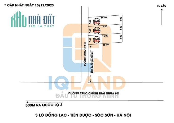 Bán nhanh 59.9m2 tại Đồng Lạc- Tiên Dược- Sóc Sơn- HN. 50m ra đường Nhựa. 8xxtr