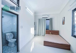 phòng trọ CHDV 25m2 ở được 2-4 người chỉ 3tr - 3.9tr/th tại Kim Giang Hoàng Mai có ban công gác xép
