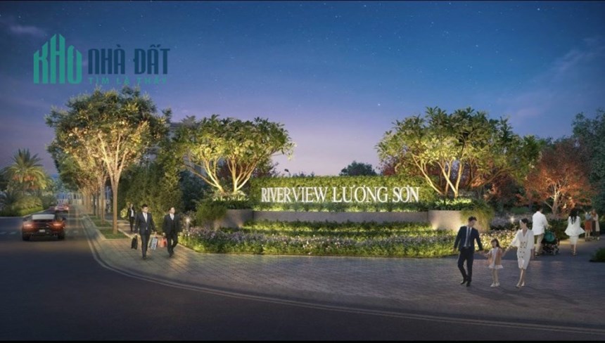 Bán lô đất biệt thự rộng và đẹp nhất dự án Riverview - Lương Sơn - Hòa Bình.