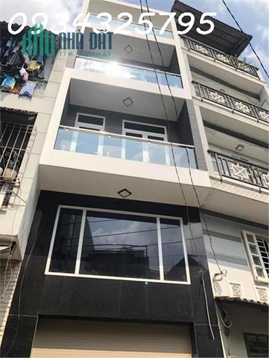 Nhà hẻm 10m Chu Văn An, P12, DT 4x16m, NH 5.5m, 5 lầu, 6PN, 7WC, giá 11 tỷ TL