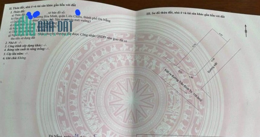 🔴💥Bán đất 2 mặt kiệt Ô TÔ tránh nhau K66 Trần Đình Tri, Hòa Minh, Liên Chiểu, TP Đà Nẵng