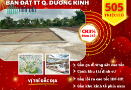 Bán lô đất Hoà Nghĩa Dương Kinh gần nhà ga đường sắt cao tốc Lào Cai Hải Phòng