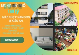 Bán nhà phố giáp chợ trung tâm phường nam Sơn Q Kiến An
