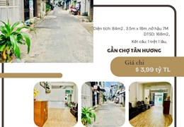 HIẾM Bán Đất Tặng nhà MẶT TIỀN Nguyễn Lộ Trạch 84m2, 1Lầu, 6.69tỷ
