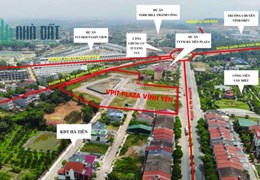 Bán 129m2  lô đất liền kề dự án VPIT Plazza ,Định Trung, Vĩnh Yên, giá : 2,8 tỷ/