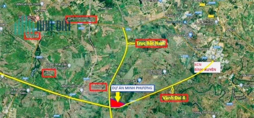 Bán vài lô đất cụm làng nghề Minh Phương, Yên Lạc. DT từ 358m2 đến hơn 1000m2