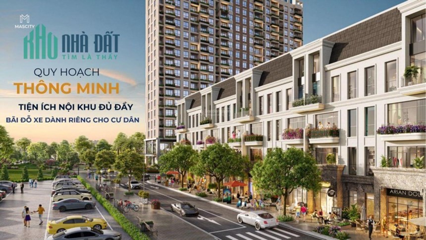 Bán shophouse, liền kề dự án Mascity Bắc Giang. Mặt đường 48m, cạnh Big C