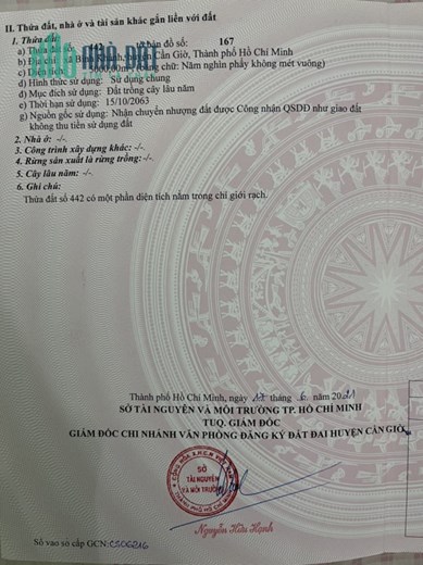*** CHỦ GỬI BÁN LÔ ĐẤT GIÁP RẠCH TẠI XÃ BÌNH KHÁNH, HUYỆN CẦN GIỜ ***