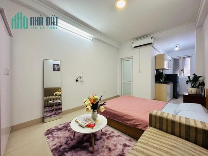 Cho thuê gấp phòng 25m2 chỉ 3tr - 4tr tại Kim Giang Hoàng Mai có ban công - PCCC - full đồ sạch