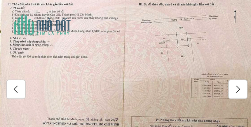 *** ĐẤT CÓ THỔ CƯ HƠN 2,000M2 TẠI XÃ LÝ NHƠN ***
