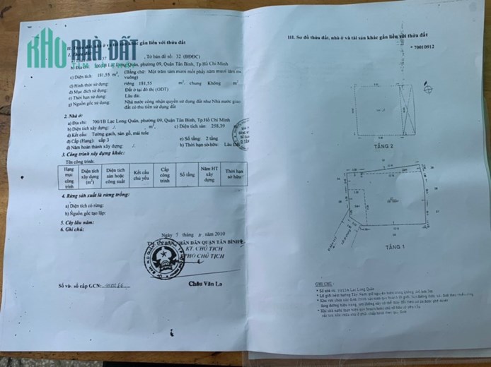 +++bannhaphuong9tanbinh, bán nhà 700/1B Lạc Long Quân, phường 9,Q.TB