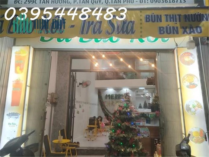 Sang nhượng quán trà sữa quận Tân Phú Mặt tiền đường lớn Tân Hương Quận Tân Phú