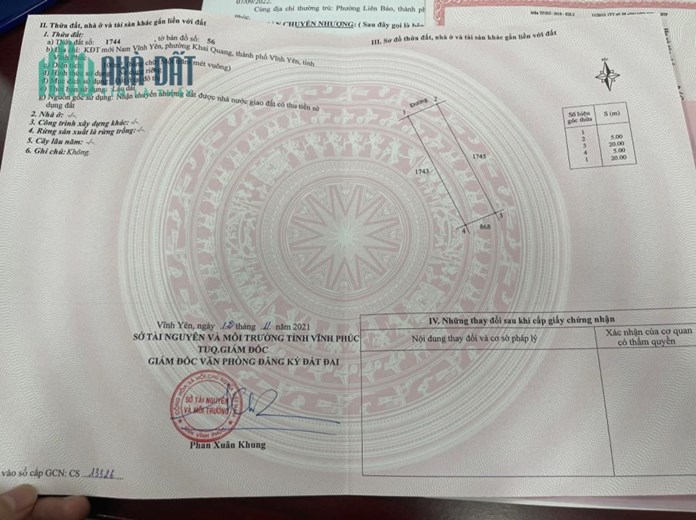 Bán đất GĐ 1 Nam Vĩnh Yên, Khai Quang, Vĩnh Yên 2.6 TỶ.Liên hệ: 0986.454.393 - 0986.797.222