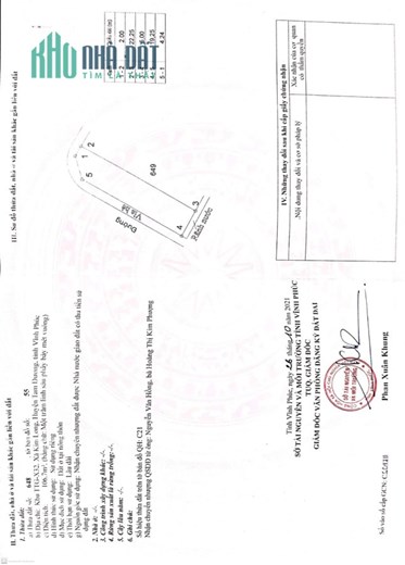 Bán lô đất khu phân lô quân đội X32, Kim Long, Tam Dương.106.7 m2, Gía: 1.3 tỷ.