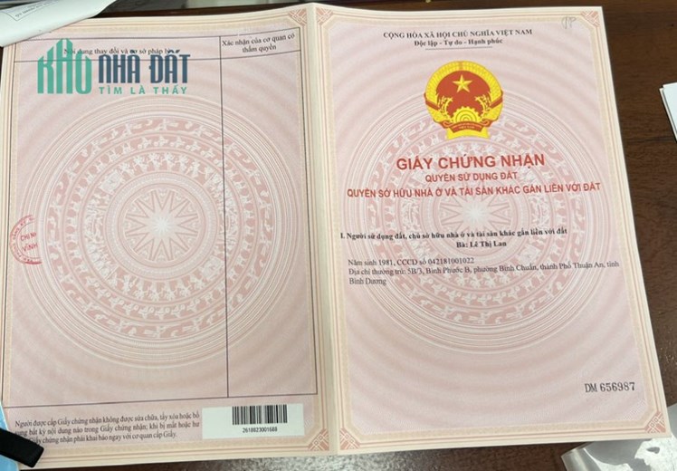 BÁN NHÀ CHÍNH CHỦ GIÁ RẺ KDC LAVENDER VĨNH CỬU