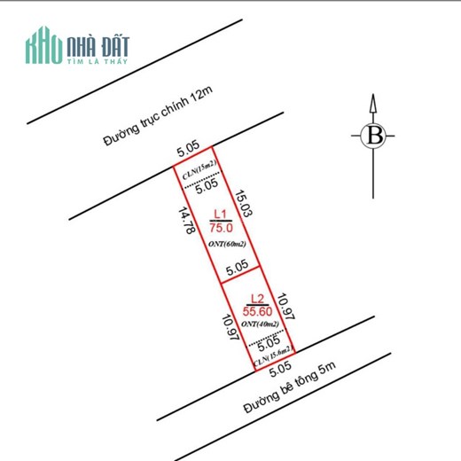 MỞ BÁN EM HOA HẬU SIÊU PHẨM TRỤC CHÍNH KINH DOANH 130,6m² CHIA ĐƯỢC 2 LÔ (75m² và 55,6m²)