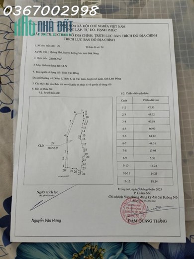 CHÍNH CHỦ CẦN BÁN GẤP LÔ ĐẤT Trồng Cây Lâu Năm