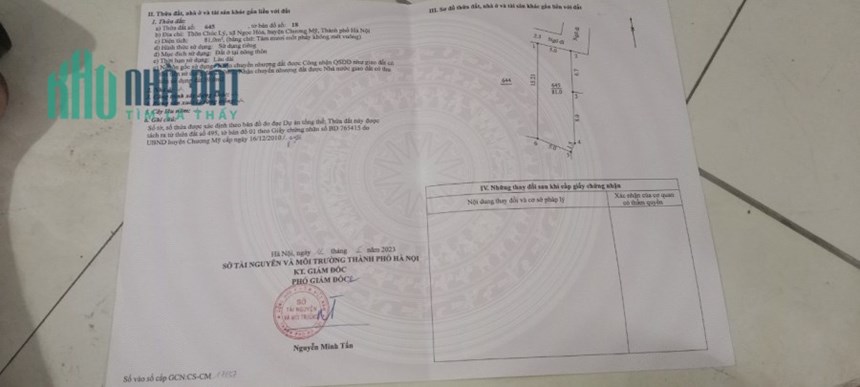 81m đất Ngọc Hoà đối diện bệnh viện huyện chương Mỹ - HN chỉ 1,x tỷ 
- sót lại mảnh đất đẹp nhất