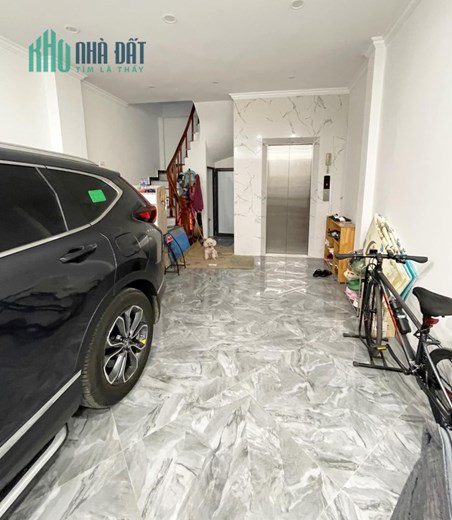 Nhà mới 6 tầng thang máy ngõ 24 Kim Đồng, vỉa hè rộng, KD đủ mọi mặt hàng