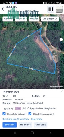 CHUYỂN NHƯỢNG 1,5HA DIÊN TÂN - DIÊN KHÁNH 790tr