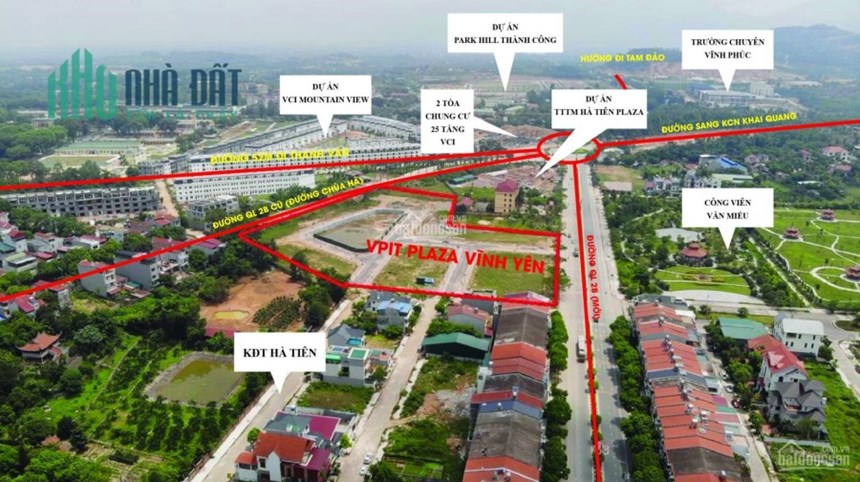 Bán đất KĐT Vpit Plaza, Hà Tiên, Vĩnh Phúc, trung tâm thành phố