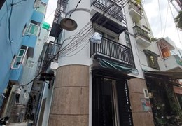 🍀 Nhà Góc 2 MT hẻm Hồ Thị Kỷ, 5x16m, 4 lầu 3 phòng ngủ 🍀