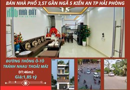Chính chủ bán nhà 3,5 tầng giá 1,85 tỷ gần Ngã 5 Kiến An