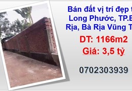 ⭐Bán đất vị trí đẹp tại Long Phước, TP.Bà Rịa, Bà Rịa Vũng Tàu; 3,5tỷ; 0702303939