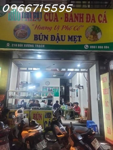 CẦN SANG NHƯỢNG QUÁN BÚN RIÊU CUA, BÁNH ĐA CÁ, BÚN ĐẬU MẮM TÔM TẠI BÙI XƯƠNG TRẠCH, PHƯỜNG KHƯƠNG