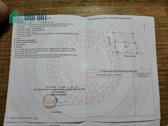 50m sát đấu giá đông sơn giá đầu tư