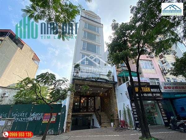 Bán Tòa Khách Sạn 3 Sao 9 Tầng Mặt Hồ Trung Kính. Đang cho thuê 6500usd/th. Giá 58 TỶ