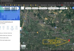 Bán đất mặt đường Hưng Long (tỉnh lộ 527) thị xã Bỉm Sơn, Thanh Hóa, 1326m2, MT 21m, miễn TG