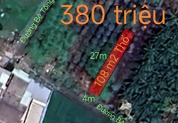 Bán thu hồi vốn lô đất thổ giá rẻ 380 triệu